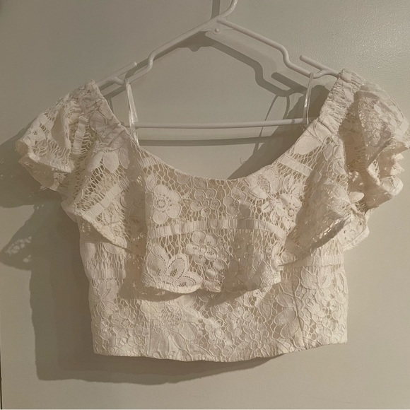 2 piece lace Wayf skirt and crop top set - Picture 1 of 8